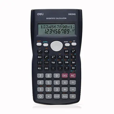 Deli - ED82MS Auto/Manual Power Off, Dual Power Scientific Calculator – View 1